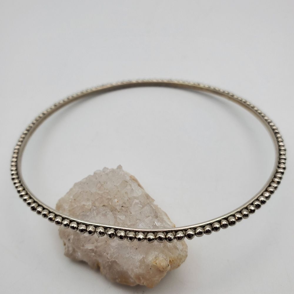 Dotted spacer spiked‎ round ball bracelet B1405
